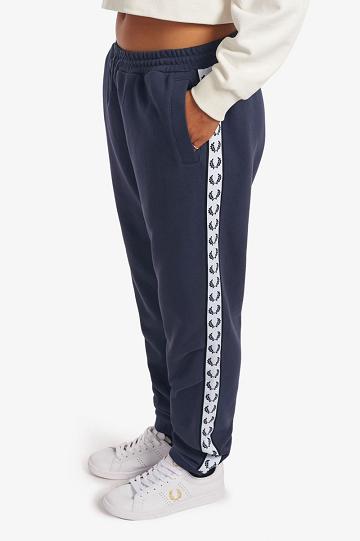 Dámské Kalhoty Fred Perry Taped Sweat Tmavě Šedé | CZ 1096SGLO